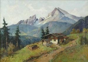 Pejzaz Alpejski by C. Schluter