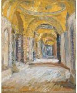 Het Portaal Van De San Marco Basiliek Te Venetie by Jules Schmalzigaug