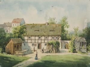 Gasthaus Talmuhle Im Kurort Hartha-sachsische Schweiz by Johann Bernhard Schmelzer