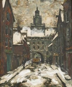Winterlichestadtansicht by Wilhelm Schmetz