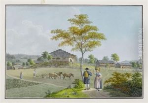 Landscape In Thurgau by David Alois Schmid