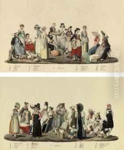 Costumes Of The Twenty Six Cantons Of Switzerland by David Alois Schmid