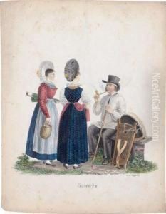 Schweizer Trachten Aus Allen Teilen Des Landes: Argau by David Alois Schmid