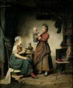 Signiert Und Datiert Unten Rechts: A. Schmidt Df. 1864. by Adolf Schmidt