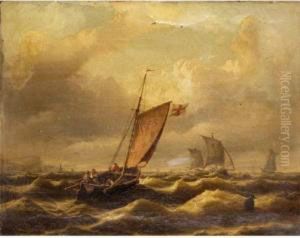 Shipping In Rough Seas by Eduard Schmidt