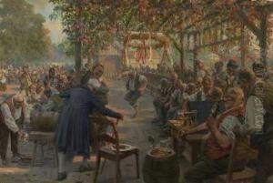 Kegelturnier Auf Dem Jahrmarkt