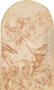 Saint Nicholas As Patron Of Sailors by Martin Johann Schmidt