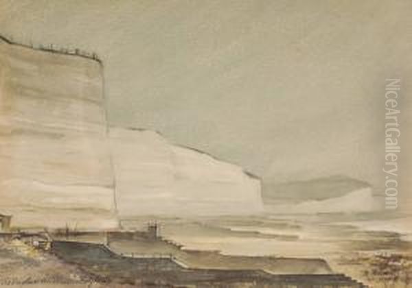 Cliffs Near Brighton - view 1