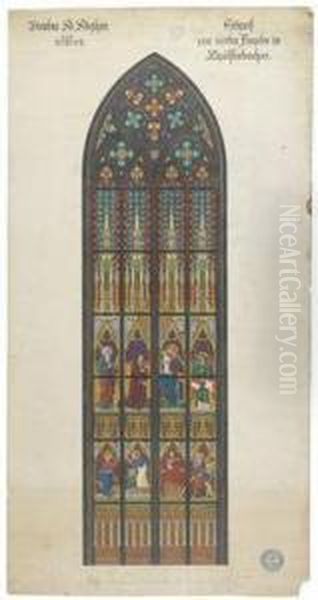 Design For The Fourth Window In The Apostle Choir Of St. Stephen""""s Cathedral - view 1