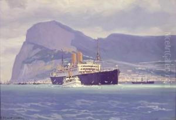 Passagierdampfer 'berlin' Vor Gibraltar - view 1