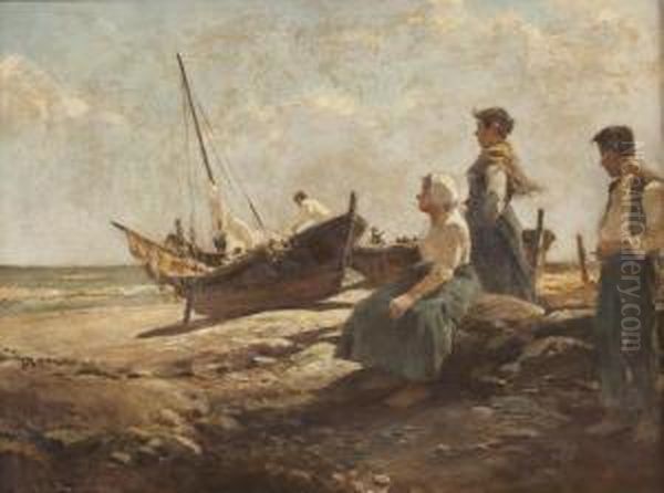 Fischerboote An Italienischer Kuste - view 1
