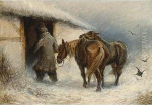 Entering The Stable by Teutward Schmitson