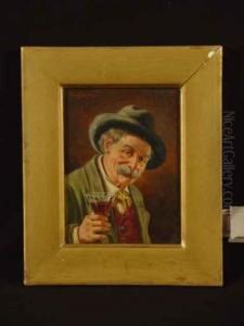 Lustiger Weintrinker by Oskar Schmitt