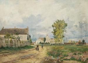 Ol Auf Leinwand, Am Umgeschlagenen Rand Signiert by Paul Schmitt