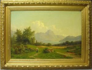 Gebirgslandschaft Am Hintersee by Franz L. Schmitz