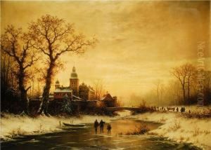 Winterlandschaft Mit Schloss