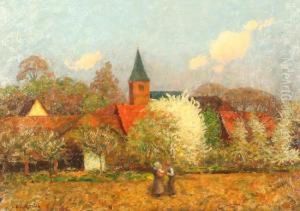 Dorfansicht by Carl Schmitz-Pleis