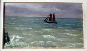 Segelschiff Auf Dem Meer by Friedrich Philipp Schmole