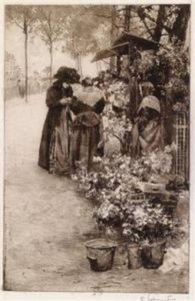 "blumenmarkt In Paris" - view 1