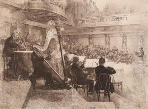 Die Wiener Philharmoniker by Ferdinand Schmutzer