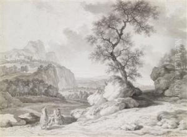 Paar In Einerlandschaft - view 1