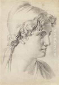 Portratstudieeines Junglings by Jakob Matthias Ii Schmutzer