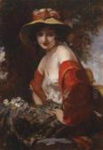 Flower Girl by Leopold Schmutzler