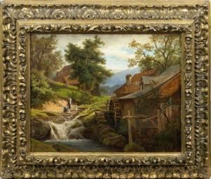 Kleine Wassermuhle Im Harz by Hermann Schnee