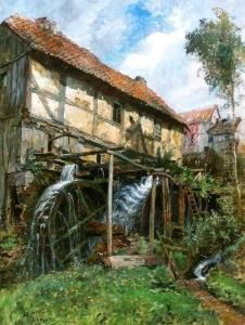 Alte Wassermuhle by Hermann Schnee
