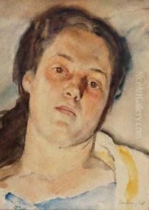 Portrait Einer Jungenfrau by Hugo Ernst Schnegg