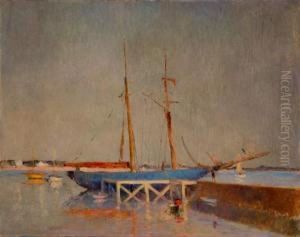 Voilier A Quai by Emile Schneider