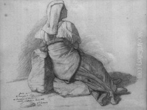 Italienne Assise, Rome by Jean-Victor Schnetz