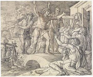 Abiblical Scene by Julius Schnorr Von Carolsfeld