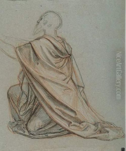 Kniender Mann (studie Fur Den Apostel Petrus). - view 1