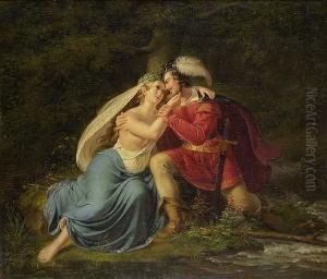 Das Liebespaar: by Ludwig Ferdinand Schnorr von Carolsfeld
