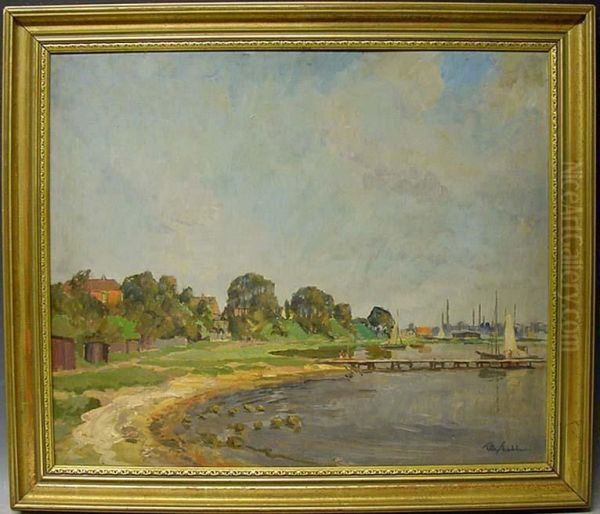 Bootsanleger Am Rande Einer Stadt - view 1