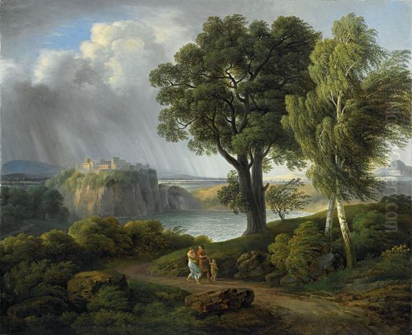 Ideallandschaft Mit Aufziehendem Gewitter - view 1
