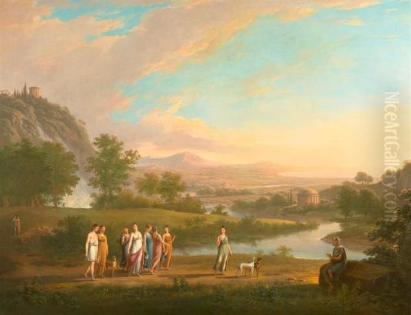 Homer And The Encounter Between The Goddess Diana And Meleager And Atanlante. - view 1