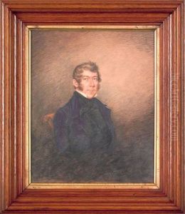Watercolor Portrait Of Peter Muhlenberg