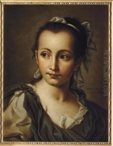 Portrait Of The Artist's Daughter, Bust-length, In Roman Dress