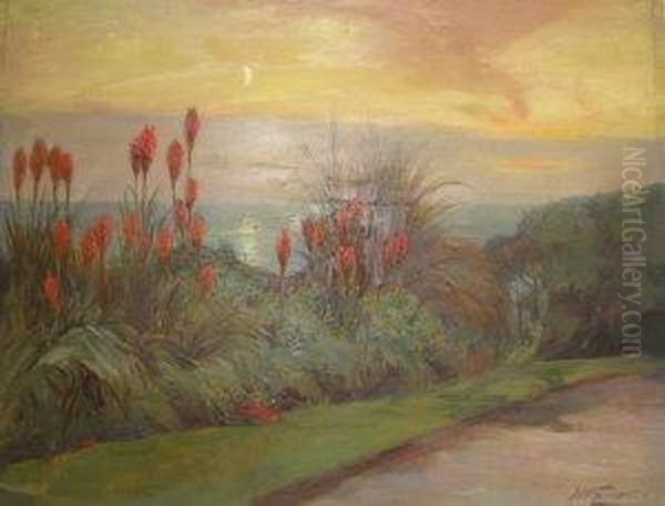 Coastal Garden Scene - view 1