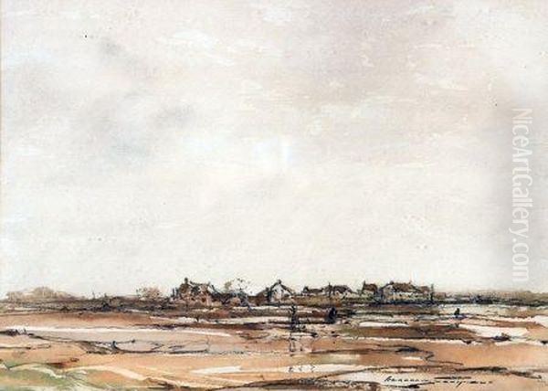 Estuary View With Cottages To Distance - view 1