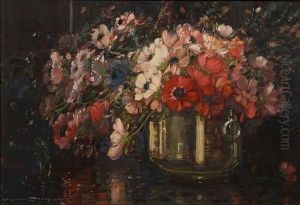 Summer Flowers In A Vase by Kershaw Schofield