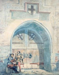 Port I Constanz by Fredrik Wilhelm Scholander