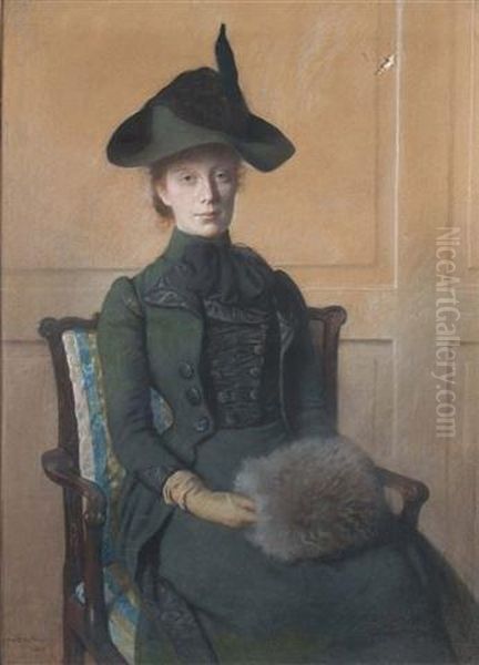 Portrait Of Elizabeth Breul Seated In A Chair - view 1