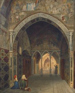 In The Chapel by Nikolaj Henryk Karlowicz Scholtze