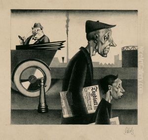 Zeitungsaustrager by Georg Scholz