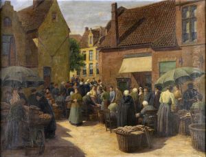 "fischmarkt In Brugge"