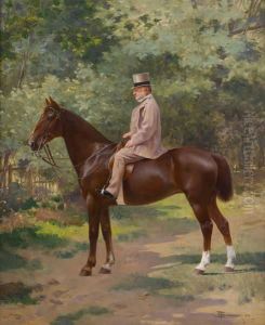 Elegant Sur Son Pur-sang by Francois Schommer