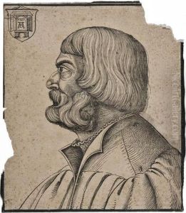 Portrait Of Albrecht Durer In Profile by Erhard Schon